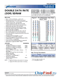 Datasheet MT46V256M4 manufacturer Micron